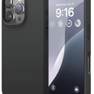 Mobile Phone Case, Silicone Gel [Soft Lining] Protective Case, Shockproof, Black